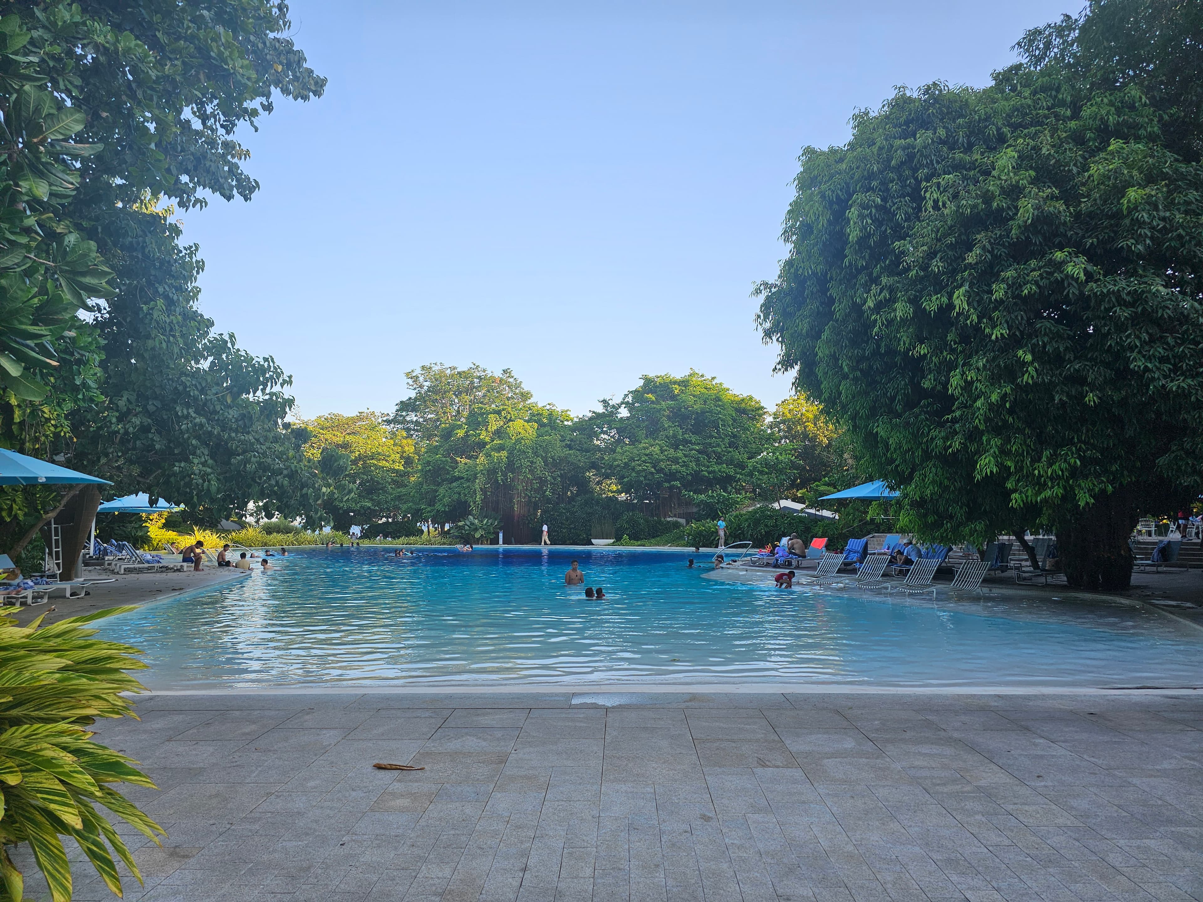 Resort swimming pool at Tambuli Seaside Living
