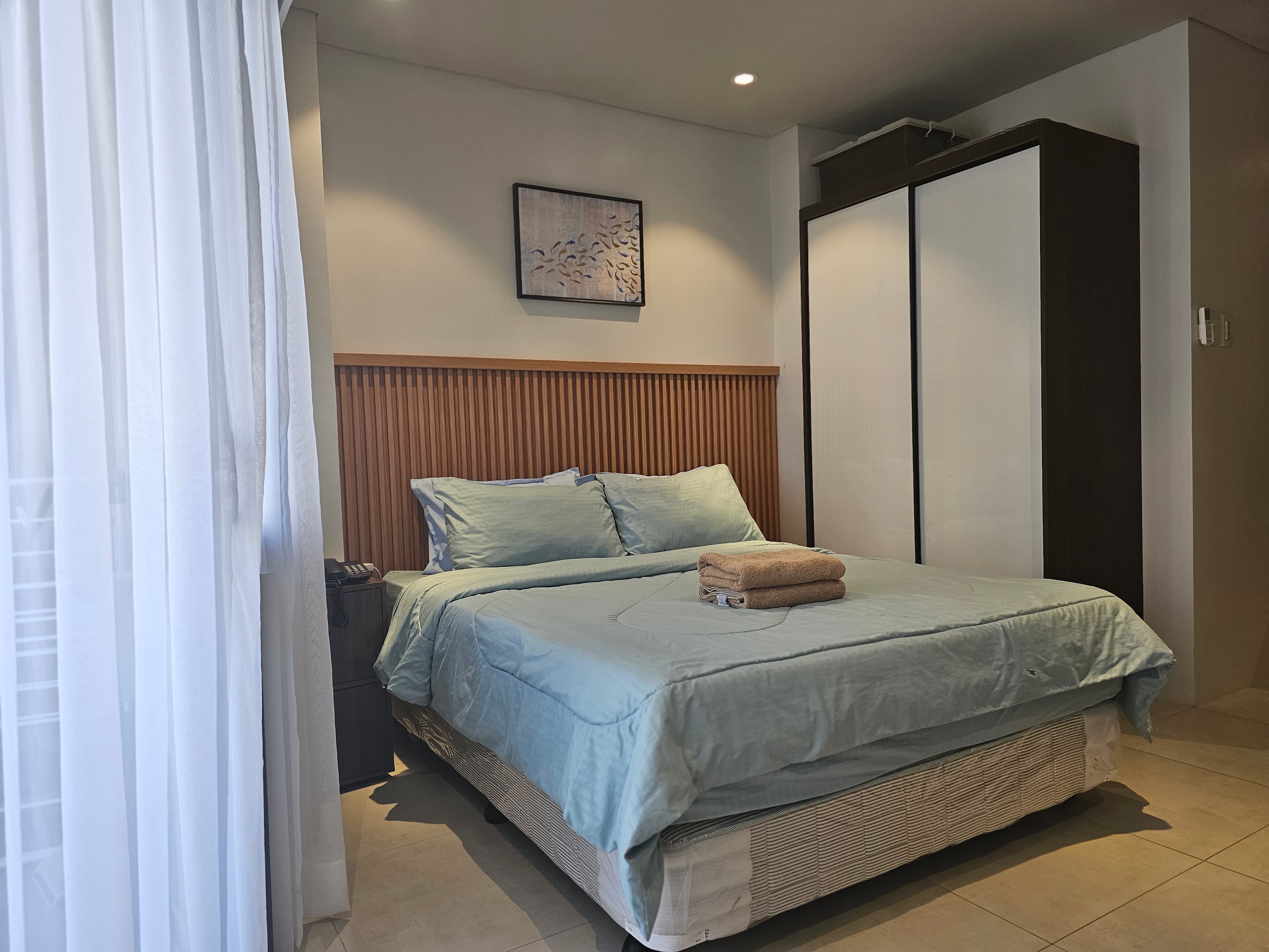 Studio interior with natural lighting